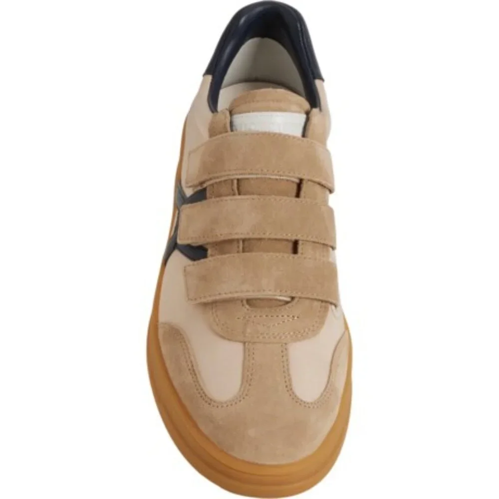 NEW NIB Veronica Beard Reagan Mixed Leather Triple-Grip Sneakers $295 MSRP - Picture 7 of 11